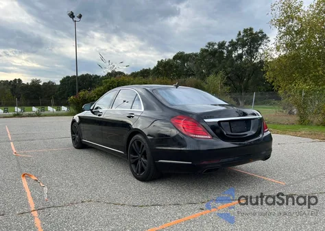 2015 Mercedes-Benz S 550 4Matic из США, поврежденный, VIN WDDUG8FB3FA161374